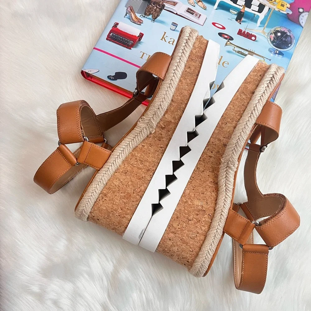 Marc Fisher Women's Tan Platform Sandals Size 7 1/2